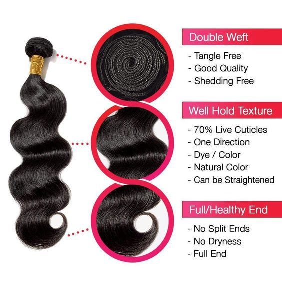 Bundle human hair - 34 - Scarlett Hair